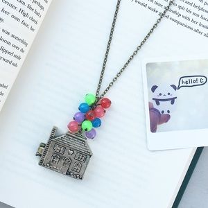 Vintage necklace Up movie long pendant